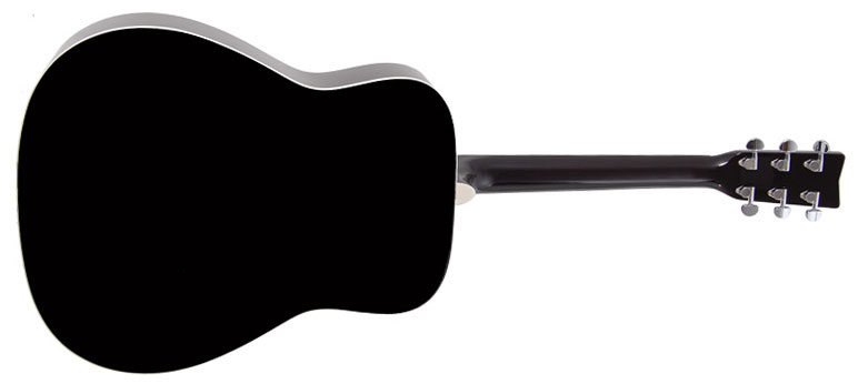 Yamaha F370 Bl Dreadnought Epicea Nato 2016 - Black - Acoustic guitar & electro - Variation 2