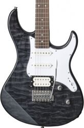 Str shape electric guitar Yamaha Pacifica 212VQM - Translucent black