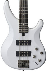 Solid body electric bass Yamaha TRBX304 - White