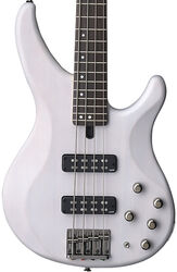 Solid body electric bass Yamaha TRBX504 TWH - Translucent white