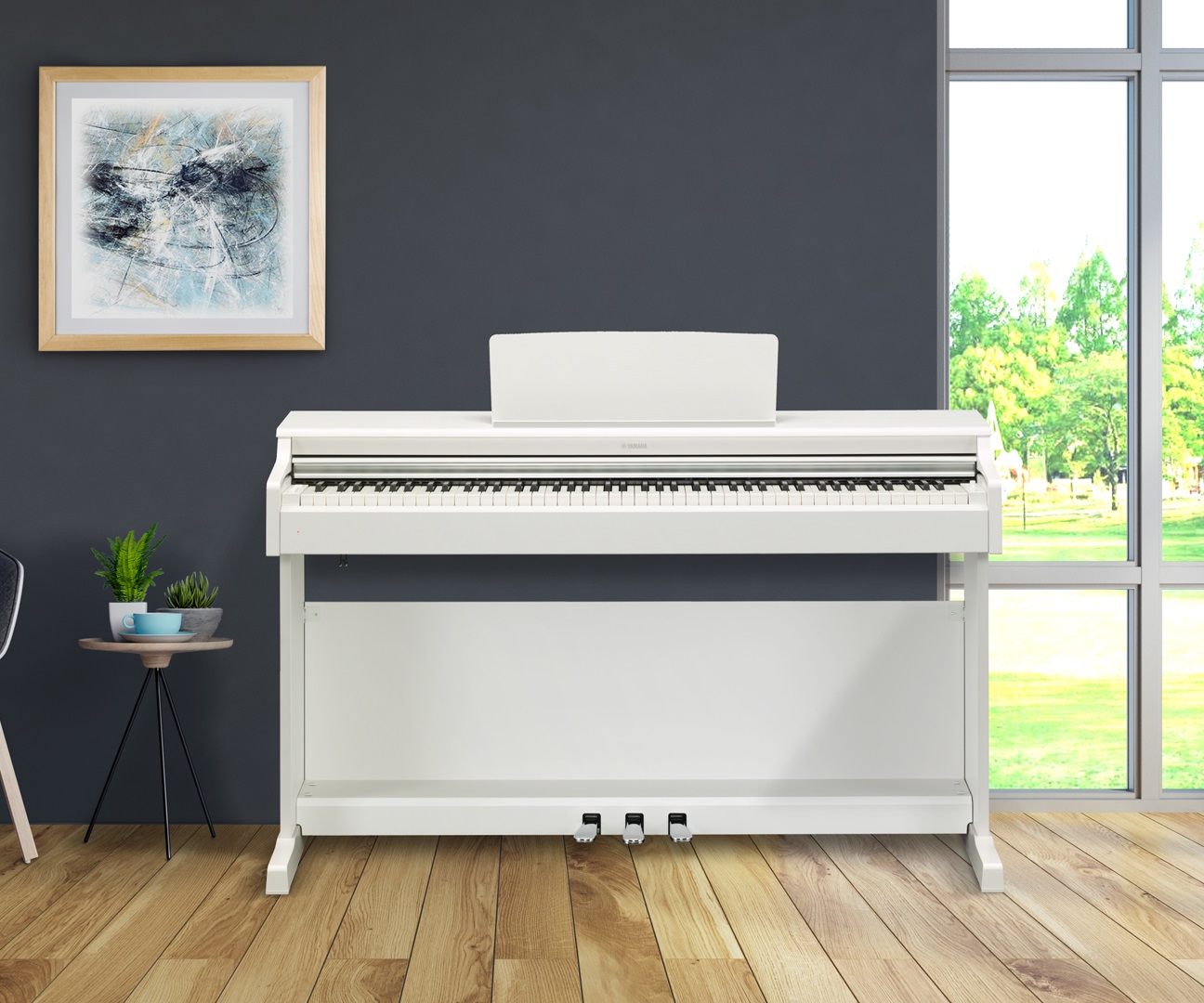 Yamaha Ydp-164 Arius - White - Digital piano with stand - Variation 2