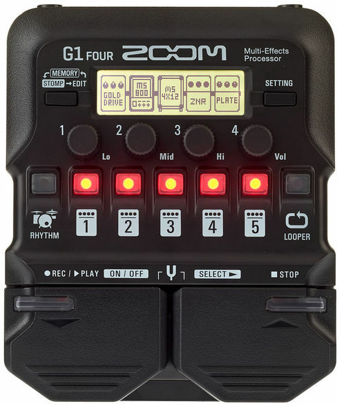 Zoom G1 Four - Guitar amp modeling simulation - Main picture